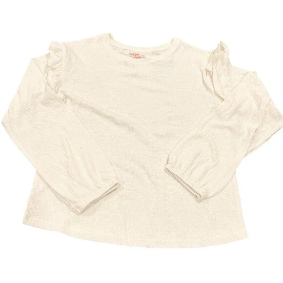 Girls Long Sleeve Textured Shirt ~ Size:L (10-12) ~ NWT - Picture 2 of 6
